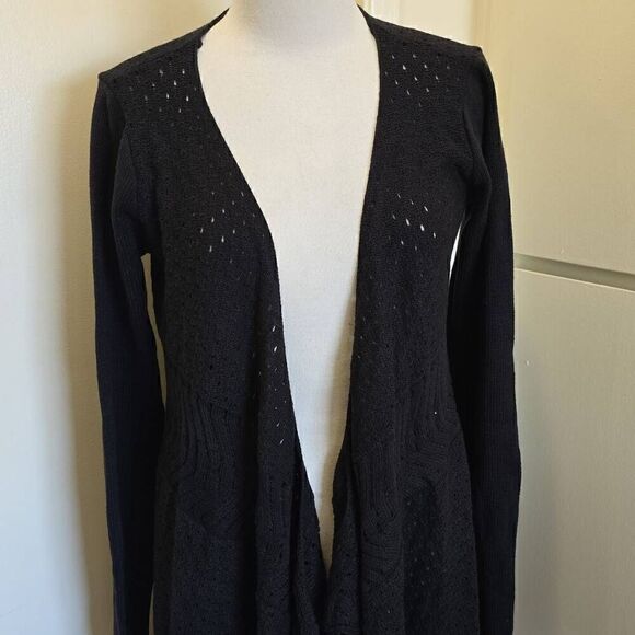 Muche et Muchette "Angel"Black long cardigan, NWT O/S - Picture 2 of 9